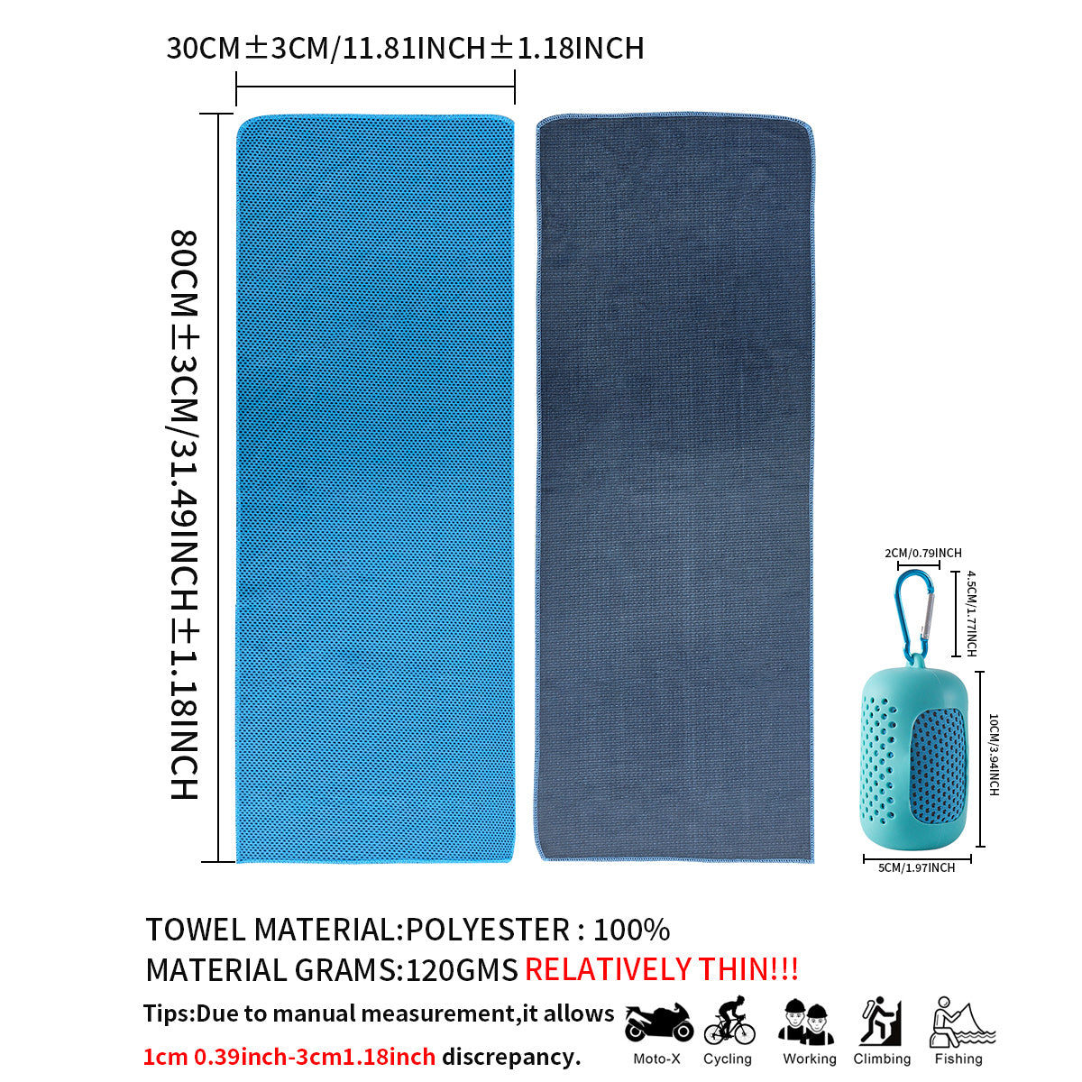 Quick Drying Polyester Fiber Cooling Towels